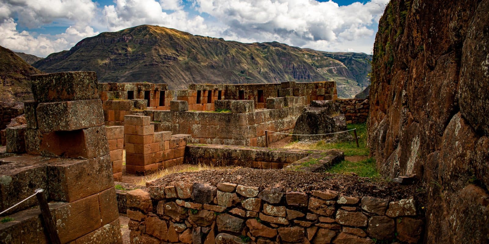 Inca terraces in the Sacred Valley